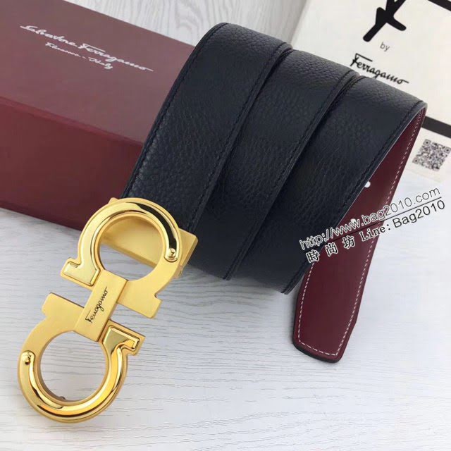 菲拉格慕男士皮帶 Ferragamo雙面牛皮腰帶  jjp2127